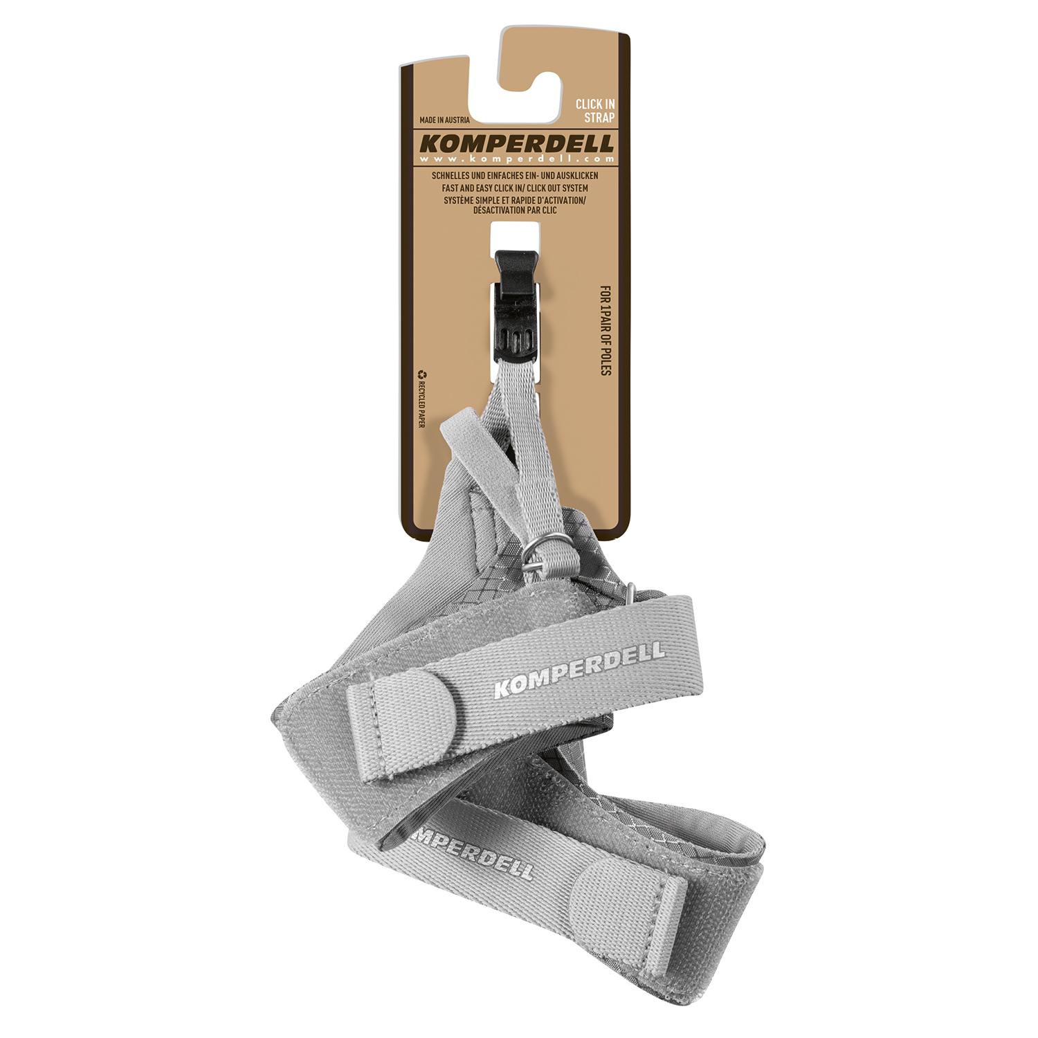 Nordic Walking click in 2.0 strap grey